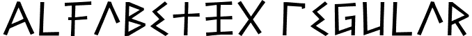 Alfabetix Regular font | ALFABET_.ttf