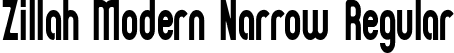 Zillah Modern Narrow Regular font | ZILLMN__.ttf