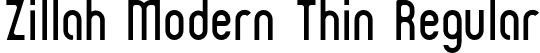 Zillah Modern Thin Regular font | ZILLMT__.ttf