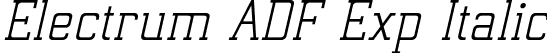 Electrum ADF Exp Italic font | ElectrumADFExp-Oblique.otf