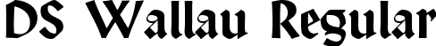 DS Wallau Regular font | DSWallau.ttf