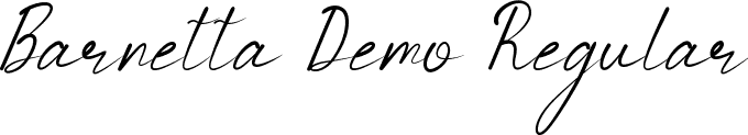 Barnetta Demo Regular font | BarnettaDemoRegular.ttf