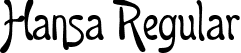 Hansa Regular font | Hansa.ttf