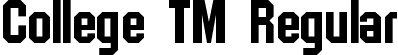 College TM Regular font | CollegeRegular.ttf