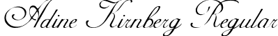 Adine Kirnberg Regular font | Adine Kirnberg.ttf