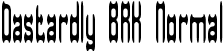 Dastardly BRK Normal font | dastardly.ttf