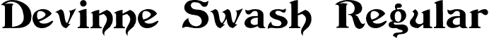 Devinne Swash Regular font | DevinneSwash.ttf