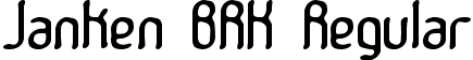 Janken BRK Regular font | janken.ttf