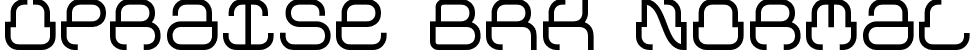 Upraise BRK Normal font | upraise.ttf