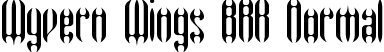 Wyvern Wings BRK Normal font | wyvernwi.ttf