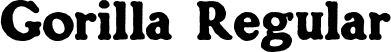 Gorilla Regular font | Gorilla.ttf