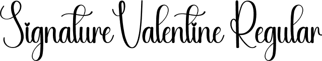 Signature Valentine Regular font | Signature-Valentine.otf