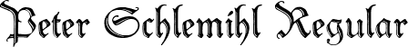 Peter Schlemihl Regular font | PeterSchlemihl.ttf