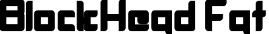 BlockHead Fat font | BlockHead_fat.ttf