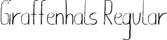 Giraffenhals Regular font | Giraffenhals.otf