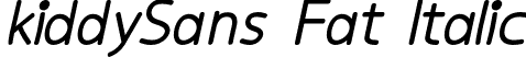 kiddySans Fat Italic font | kiddySans_fat_italic.otf