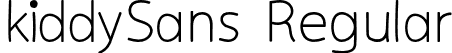 kiddySans Regular font | kiddySans.otf