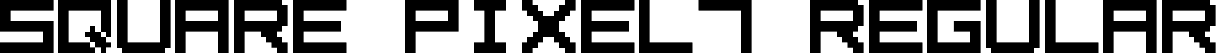 Square Pixel7 Regular font | square_pixel-7.ttf