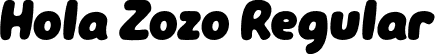 Hola Zozo Regular font | Hola Zozo.otf