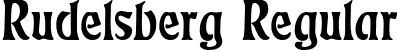 Rudelsberg Regular font | Rudelsberg.ttf