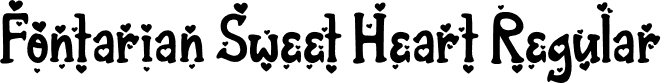 Fontarian Sweet Heart Regular font | Fontarian Sweet Heart.otf