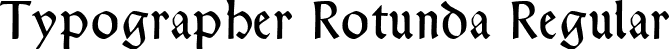 Typographer Rotunda Regular font | TypographerRotunda.ttf