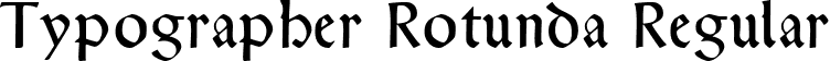 Typographer Rotunda Regular font | TypographerRotundaAlt.ttf