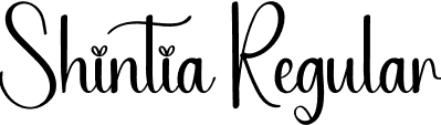 Shintia Regular font | Shintia.otf