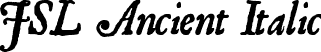 JSL Ancient Italic font | JANCIENI.TTF