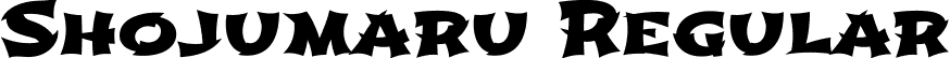 Shojumaru Regular font | Shojumaru-Regular.ttf