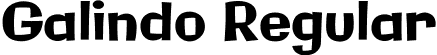 Galindo Regular font | Galindo-Regular.ttf