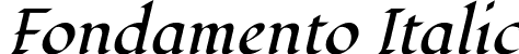 Fondamento Italic font | Fondamento-Italic.ttf