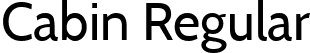 Cabin Regular font | Cabin-Regular-TTF.ttf