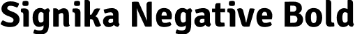 Signika Negative Bold font | SignikaNegative-Bold.ttf