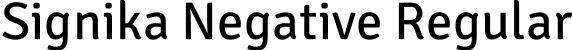 Signika Negative Regular font | SignikaNegative-Regular.ttf