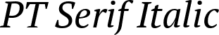 PT Serif Italic font | PTF56F.ttf