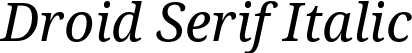 Droid Serif Italic font | DroidSerif-Italic.ttf