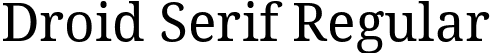 Droid Serif Regular font | DroidSerif.ttf