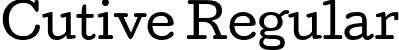 Cutive Regular font | Cutive-Regular.ttf