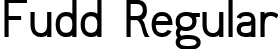 Fudd Regular font | fudd.ttf