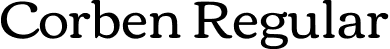 Corben Regular font | Corben-Regular.ttf