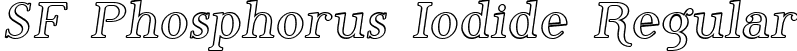 SF Phosphorus Iodide Regular font | SFPhosphorusIodide.ttf