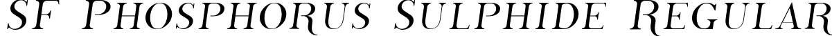 SF Phosphorus Sulphide Regular font | SFPhosphorusSulphide.ttf