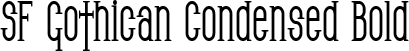 SF Gothican Condensed Bold font | SFGothicanCondensed-Bold.ttf