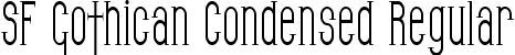 SF Gothican Condensed Regular font | SFGothicanCondensed.ttf