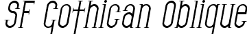 SF Gothican Oblique font | SFGothican-Oblique.ttf