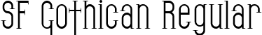 SF Gothican Regular font | SFGothican.ttf