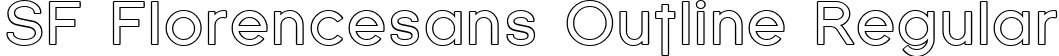 SF Florencesans Outline Regular font | SFFlorencesansOutline.ttf