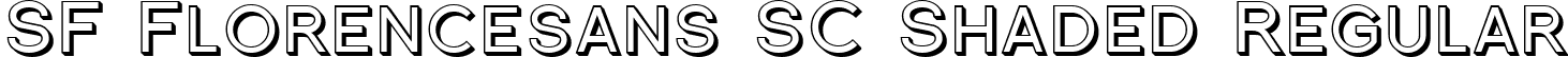 SF Florencesans SC Shaded Regular font | SFFlorencesansSCShaded.ttf