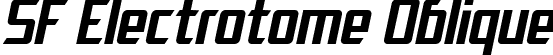 SF Electrotome Oblique font | SFElectrotome-Oblique.ttf